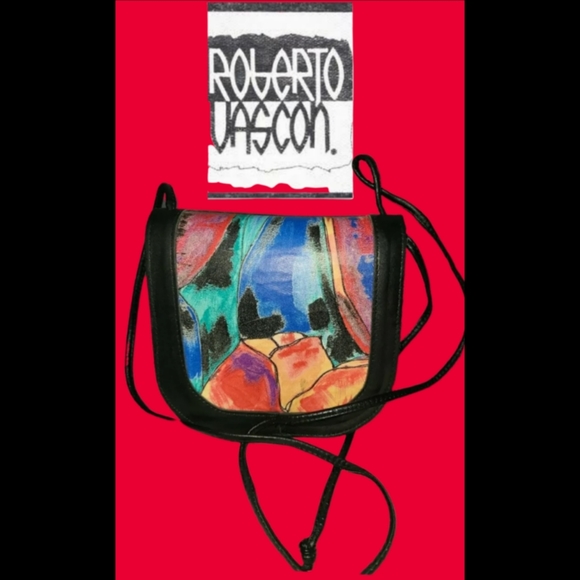 Roberto Vascon Handbags - VINTAGE ROBERT VASCON CROSS BODY DESIGNER BAG
